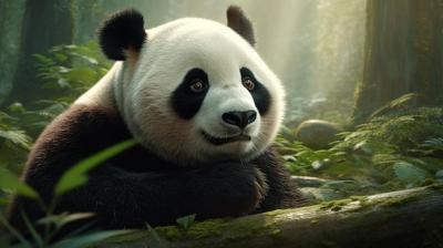 Giant Panda in the Bamboo Forest – Free Stock Photo for Download