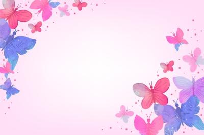 Watercolor Butterfly Background – Free Stock Photo for Download