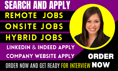 I Will Search and Apply for Jobs as Your Reverse Recruiter for Onsite and Remote Opportunities