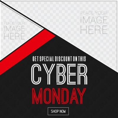 Black and Red Cyber Monday Template – Free Download