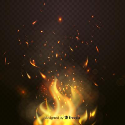 Fire Sparks Effect Background Theme – Free Download