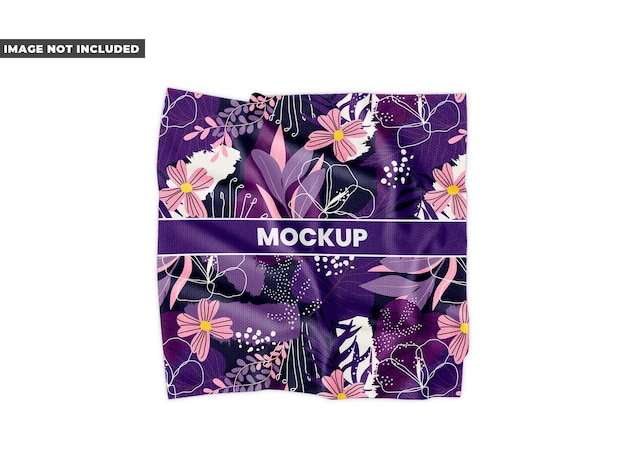 Square Scarf Mockup – Free Stock Photo for Download