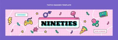 90s Birthday Twitch Background – Free Download