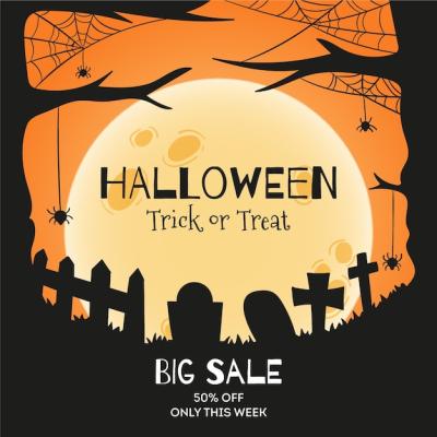 Hand Drawn Halloween Sale – Free to Download