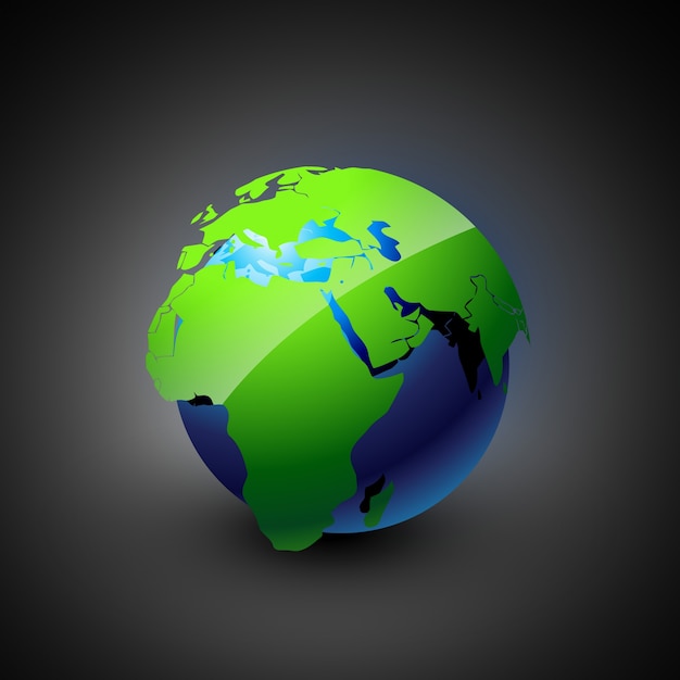 Glossy Earth Design – Free Download for Stunning Vector Templates