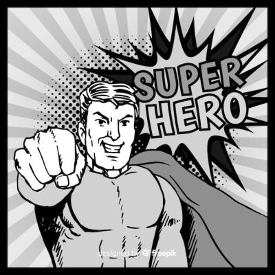 Funny Superheroes Vector Templates – Free Download