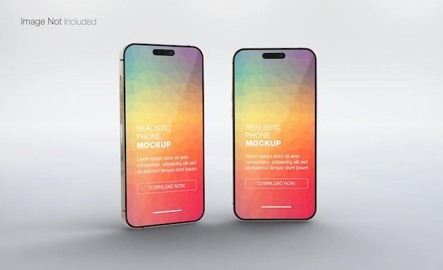 Realistic Smartphone Mockup Design – Free Download