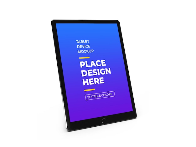 A Tablet Featuring a Blue Screen for Your Creative Designs – Free Download