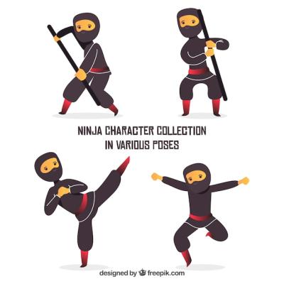 Ninja Warrior Character Collection – Free Download, Download Free Stock Photo