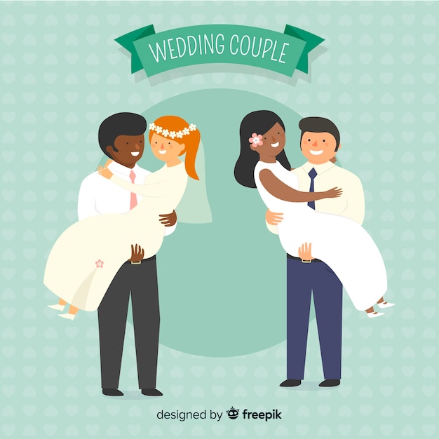 Wedding Couple Character Collection – Free Download