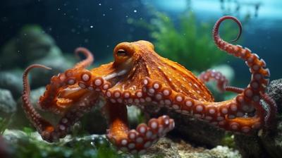 Colorful Octopus in the Water – Free Stock Photo for Download