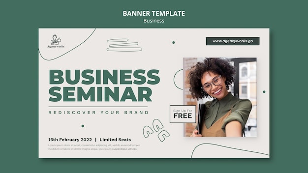 Business Seminar Banner Template – Free Download