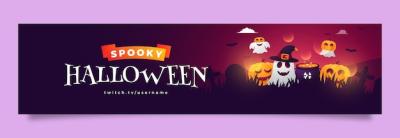 Twitch Banner for Halloween Celebration – Download Free Stock Photo