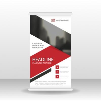 Roll Up Template with Unfocused Part – Free Download