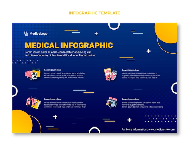 Gradient Medical Infographic – Free Stock Photo for Download