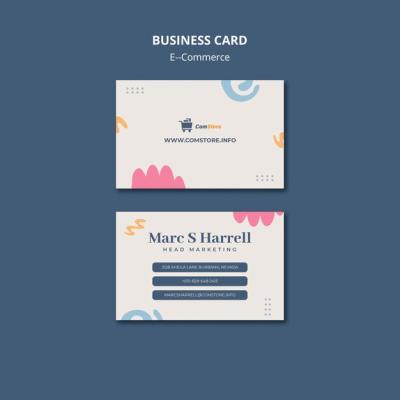 E-commerce Business Card Template Design – Free Download