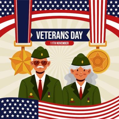 Veterans Day Flat Illustration – Free Stock Photo Download