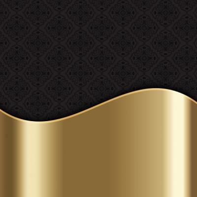 Elegant Stylish Background with Gold Texture and Damask Pattern – Free Download