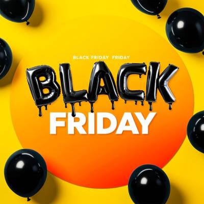 Black Friday Sale Square Template Design – Free Download