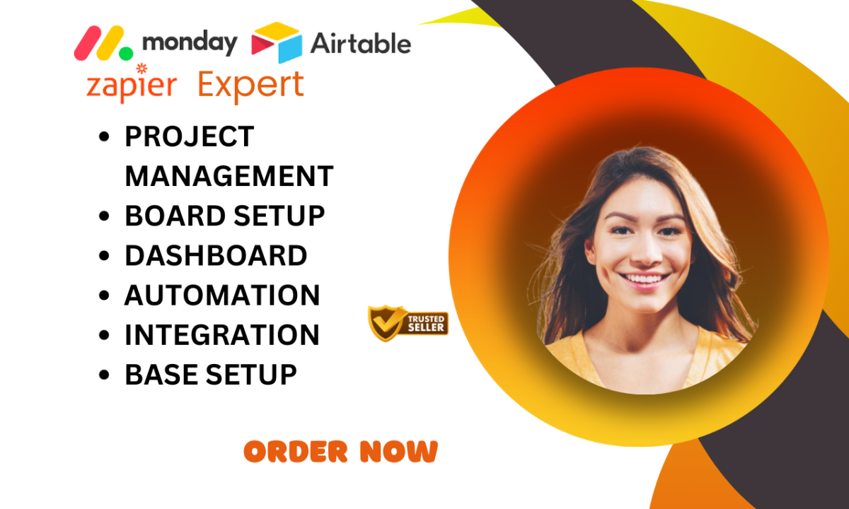 I Will Manage Your Projects Using Monday.com, CRM, Airtable, and Zapier Integration Automation