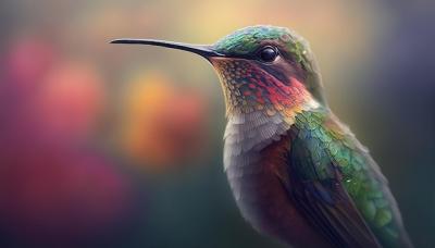 Hummingbird Isolated on Background – Free Stock Photo Download