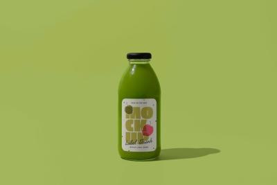 Delicious Green Drink Bottle Mockup – Free Download