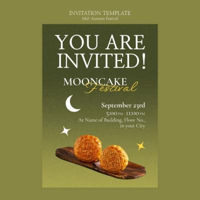 Mid-Autumn Festival Invitation Template – Free Download