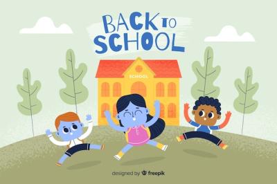 Hand Drawn Back to School Background – Free Download