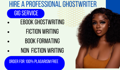 I Will Ghostwrite Your Memoir, Autobiography, Christian eBook, or Fiction