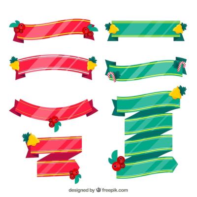 Elegant Christmas Decorative Ribbon – Free Download