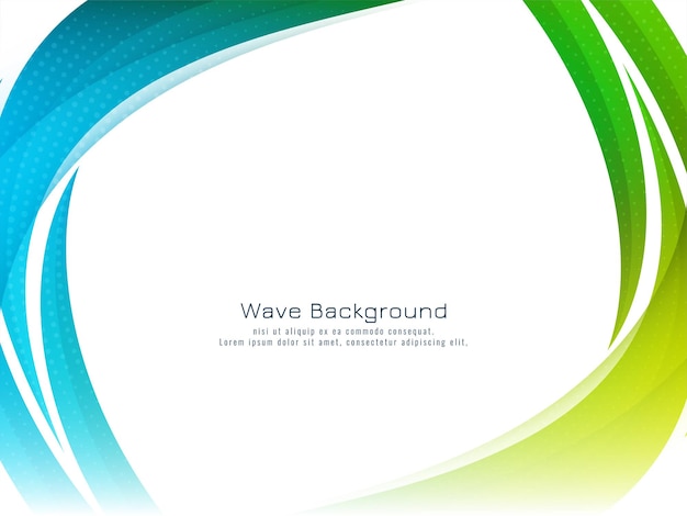 Modern Stylish Colorful Wave Design Background – Free to Download