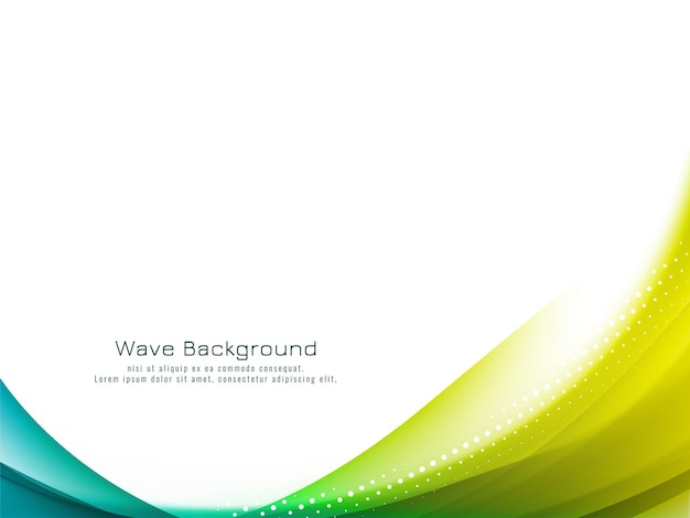 Modern Stylish Colorful Wave Design Background – Free Download