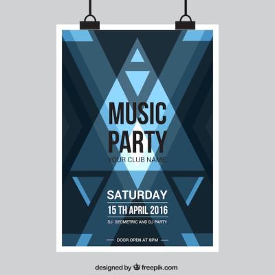 Music Party with Triangles – Free Download Free Stock Photo