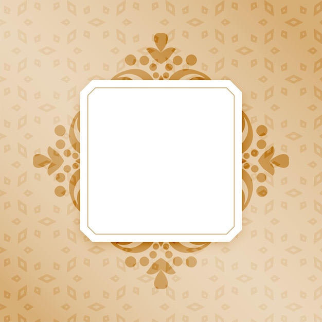 Ethnic Indian Floral Border Frame Background – Free to Download