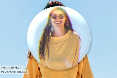 Person Portrait with Sphere Effect – Free to Download