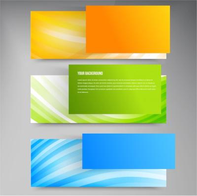 Modern Vector Banners with Lines – Free Download