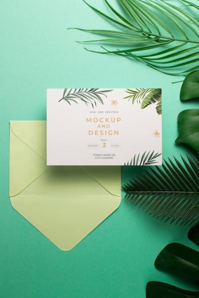 Brazilian Wedding Invitation Mockup – Free Download, Free Stock Photo