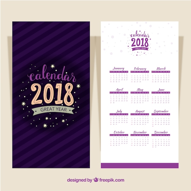 2018 Calendar Designs for Easy Planning – Free Download