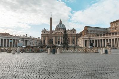 Christmas Tree in Vatican City Square in Front of St Peter’s Basilica – Free Download