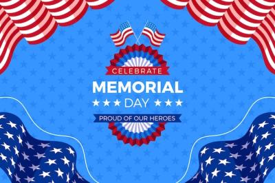 Memorial Day Vector Background – Free Download