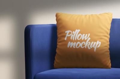 Mockup of Pillow Cushion on Sofa – Free Stock Photo for Download