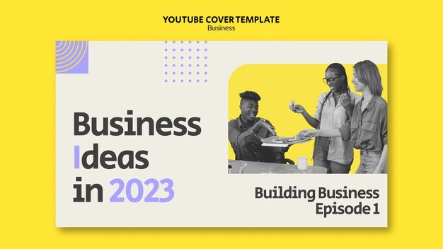 Business Web YouTube Cover Template â Free Download, Free Stock Photo