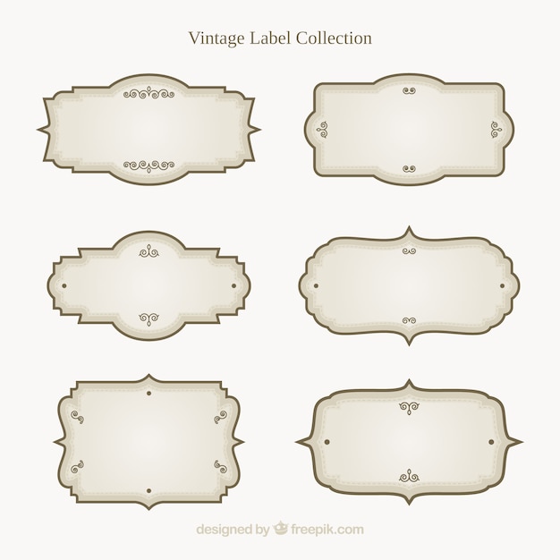 Vintage Style Label Collection – Free Download