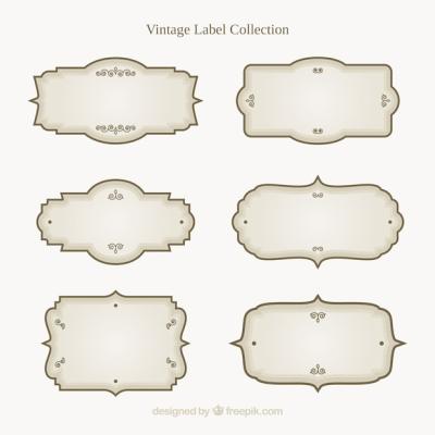 Vintage Style Label Collection – Free Download