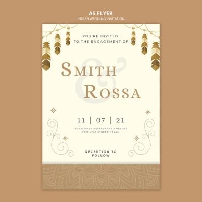 Indian Wedding Invitation Template – Free Download