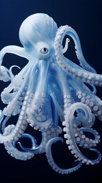 Beautiful Blue Octopus Closeup – Free Download