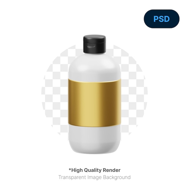 3D Icon of a Shampoo Bottle – Free Stock Photo for Download