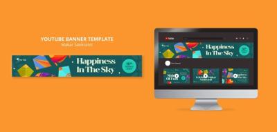 Makar Sankranti Celebration YouTube Banner Template – Free Download