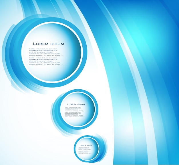 Abstract Blue Circle Vector Design – Free Download