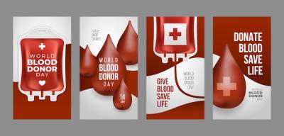 Realistic World Blood Donor Day Instagram Stories Collection – Free Download